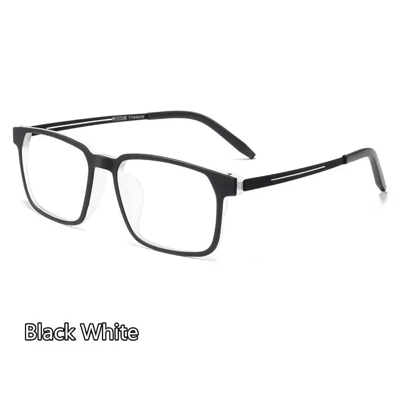 Unisex Square Full Rim Titanium Reading Glasses 88781 — view 6 | Rx Spectacle