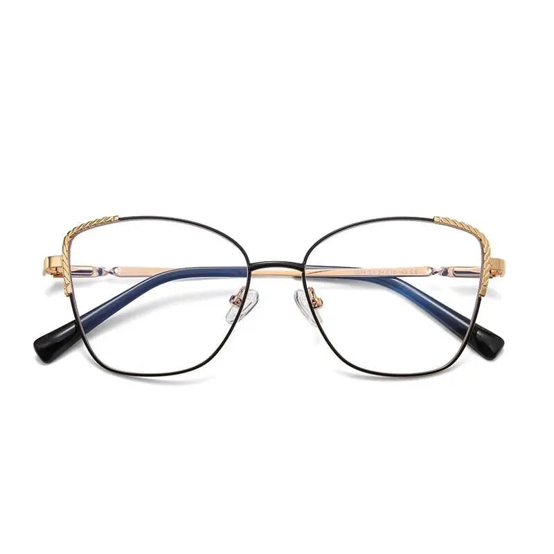 Women's Polygon Full Rim Alloy Prescription Glasses 3014 — view 7 | Rx Spectacle