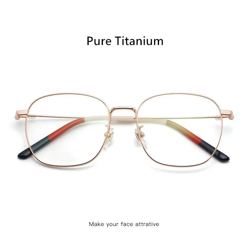 Unisex Full Rim Titanium Prescription Glasses 7525 — view 2 | Rx Spectacle