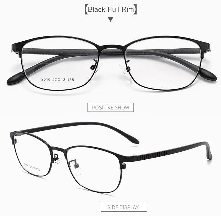 Unisex Full Rim Alloy Prescription Glasses 2516 — view 22 | Rx Spectacle
