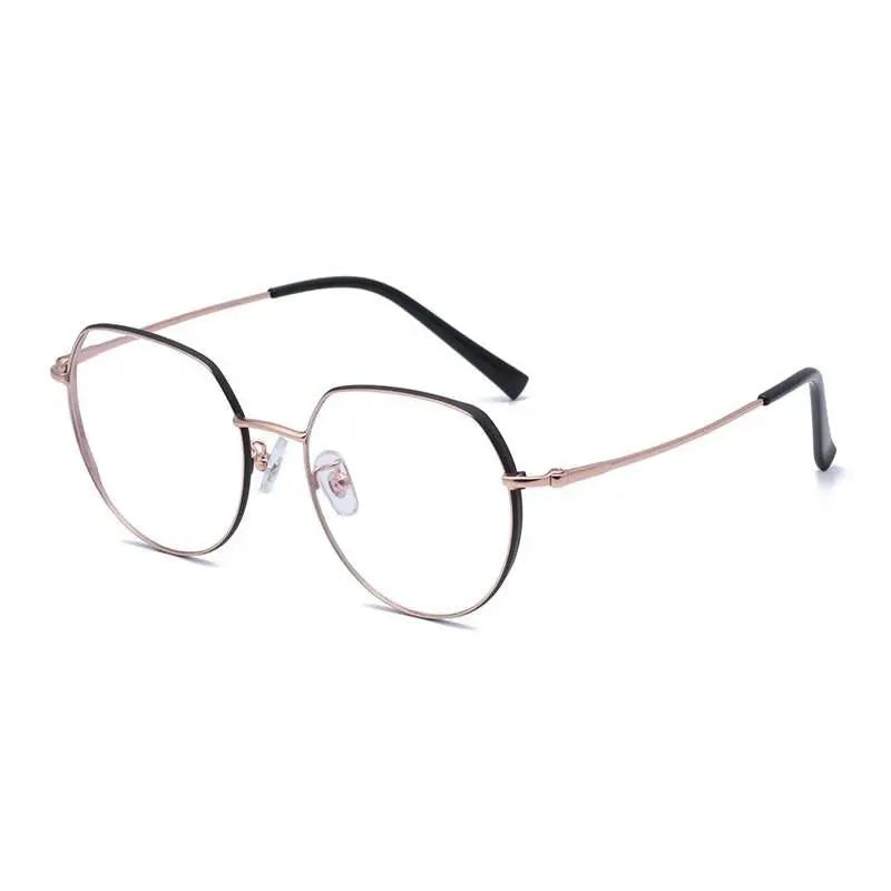Unisex Round Full Rim Alloy Prescription Glasses 1121 — view 4 | Rx Spectacle