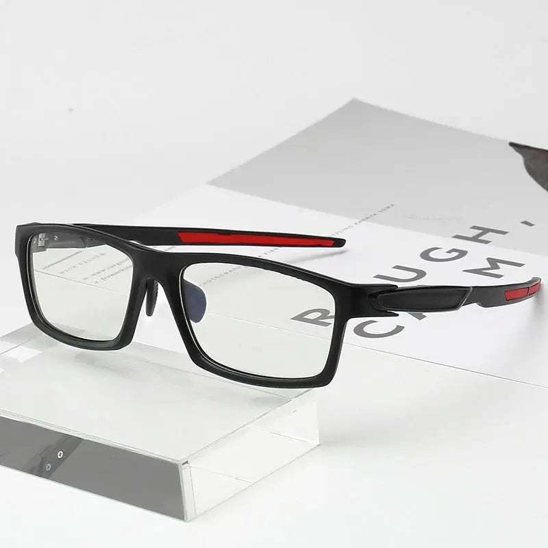 Men's Square Full Rim TR90 Prescription Glasses 6601 — view 2 | Rx Spectacle