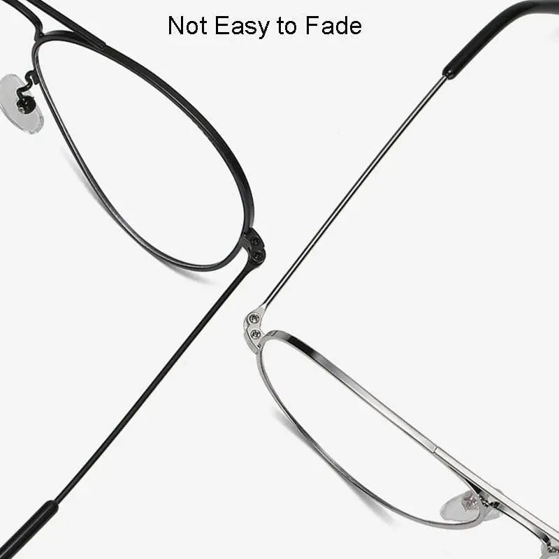 Unisex Round Full Rim Alloy Double Bridge Prescription Glasses 2026 — view 6 | Rx Spectacle
