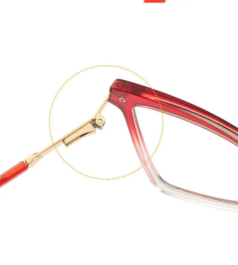 Women's Cat Eye Full Rim TR90 Prescription Glasses 2077 — view 13 | Rx Spectacle