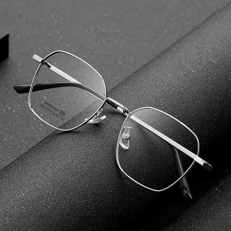 Unisex Polygon Full Rim Alloy Prescription Glasses 68013 — view 1 | Rx Spectacle
