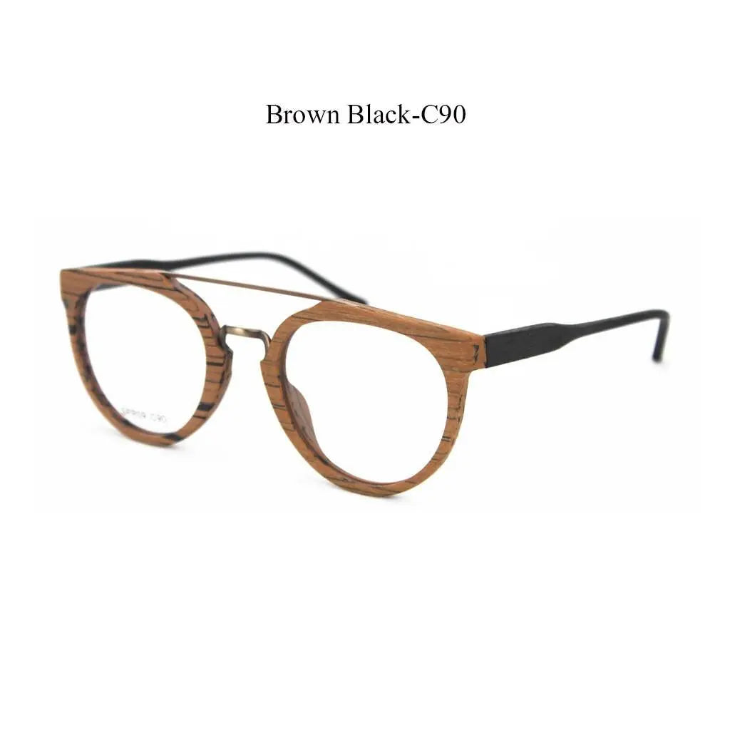 Unisex Round Full Rim Acetate Double Bridge Prescription Glasses Spr09 — view 12 | Rx Spectacle