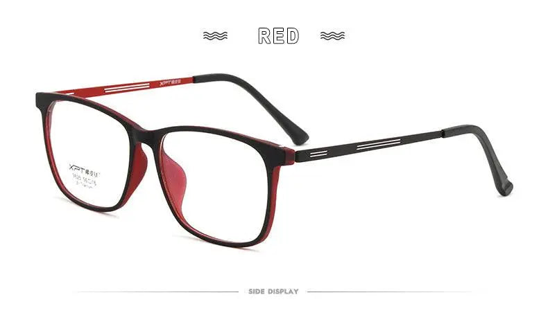 Unisex Square Full Rim Titanium Prescription Glasses 9825 — view 16 | Rx Spectacle