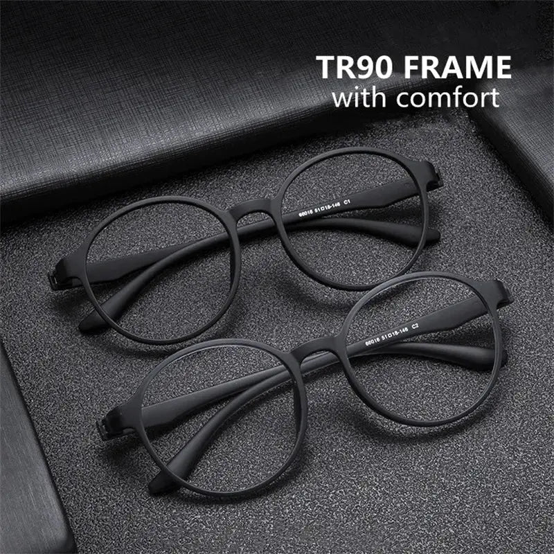 Unisex Round Full Rim TR90 Reading Glasses 66016 — view 1 | Rx Spectacle
