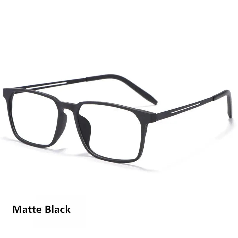Men's Square Full Rim Titanium Prescription Glasses 3878 — view 7 | Rx Spectacle