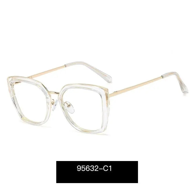 Women's Cat Eye Full Rim TR90 Prescription Glasses 95632 — view 9 | Rx Spectacle
