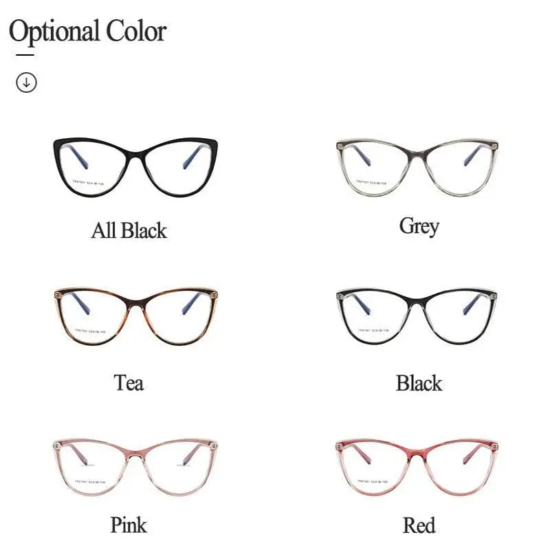 Cat Eye Full Rim TR90 Prescription Glasses 7001 — view 9 | Rx Spectacle
