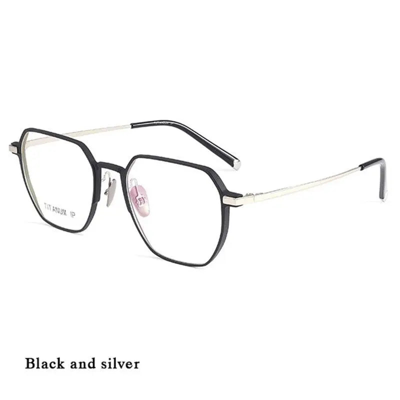 Unisex Full Rim Titanium Prescription Glasses 66004 — view 2 | Rx Spectacle