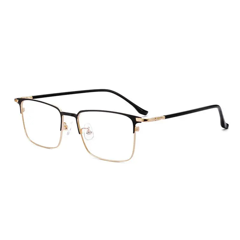 Unisex Square Full Rim Alloy Reading Glasses 39143 — view 7 | Rx Spectacle