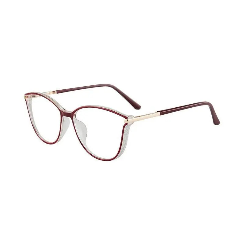 Women's Cat Eye Full Rim TR90 Prescription Glasses 7041 — view 2 | Rx Spectacle