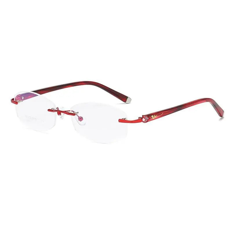 Women's Rimless Titanium Prescription Glasses 58069 — view 6 | Rx Spectacle