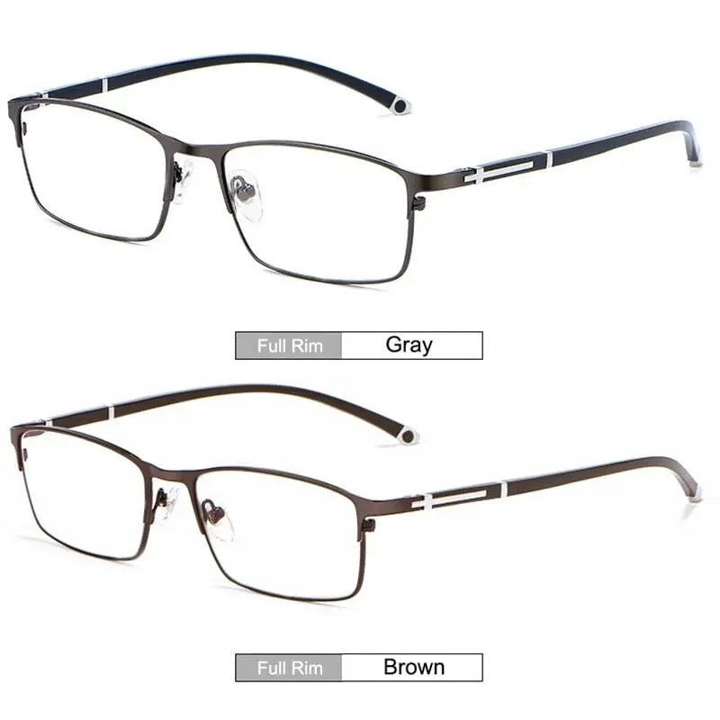Unisex Full Rim Alloy Prescription Glasses P9211 — view 12 | Rx Spectacle