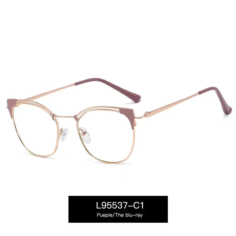 Women's Cat Eye Full Rim TR90 Prescription Glasses 95537 — view 4 | Rx Spectacle