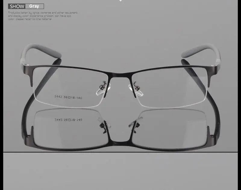 Unisex Semi-Rimless TR90 Prescription Glasses 2242 — view 17 | Rx Spectacle