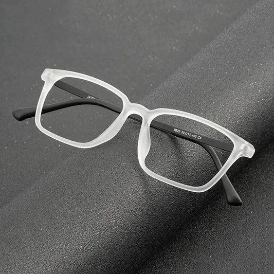 Unisex Square Full Rim Titanium Prescription Glasses — view 1 | Rx Spectacle