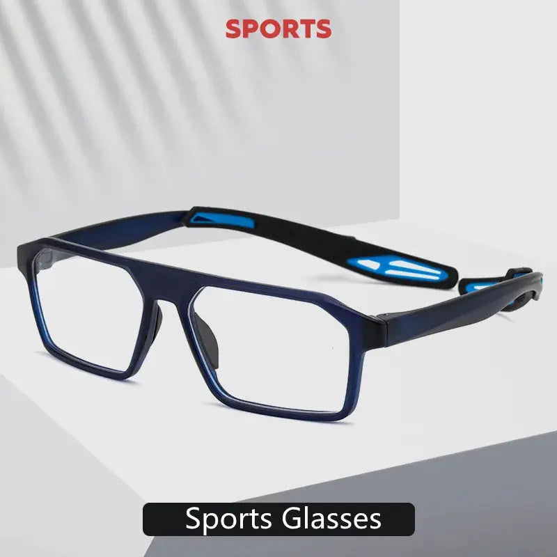 Unisex Square Full Rim TR90 Sports Glasses 1218 — view 2 | Rx Spectacle