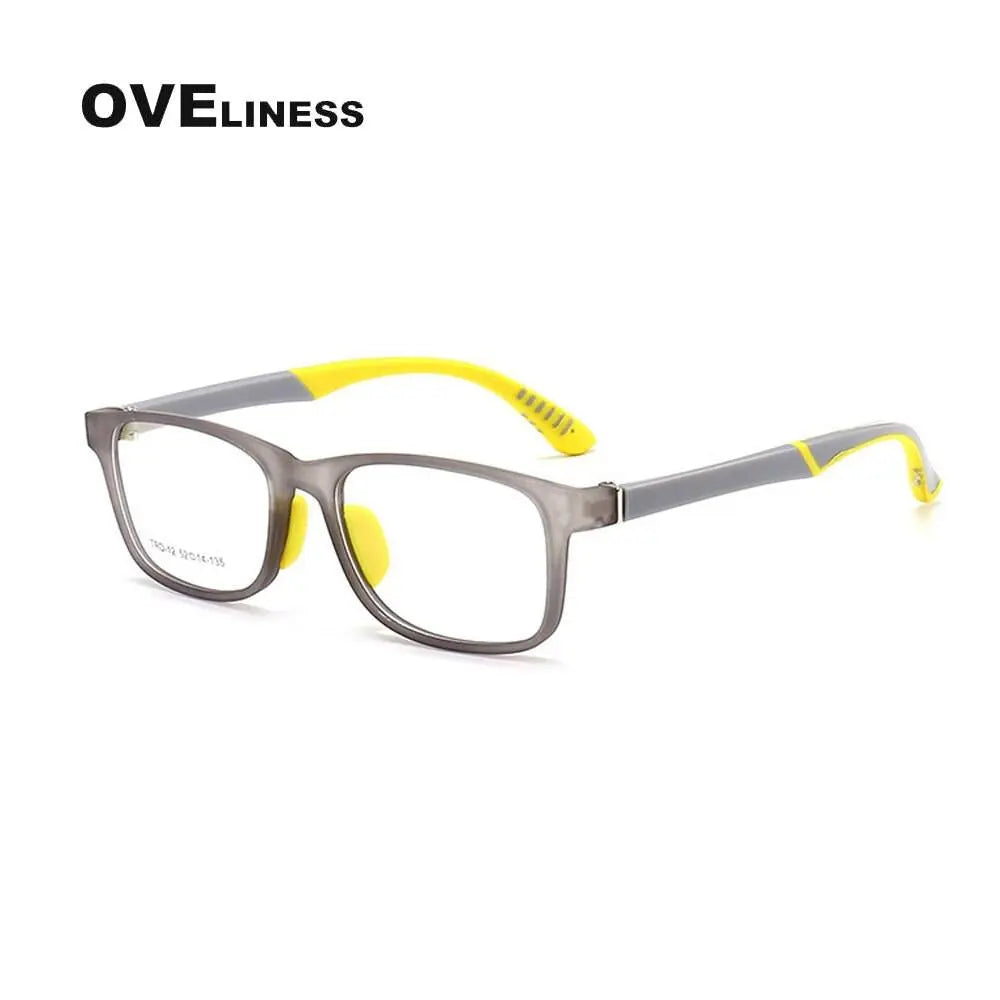 Unisex Square Full Rim Titanium Prescription Glasses Oltrd12p — view 3 | Rx Spectacle