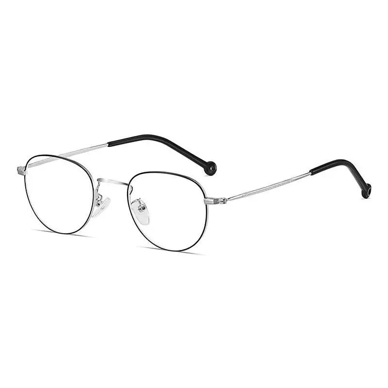 Unisex Round Full Rim Alloy Prescription Glasses 9957 — view 6 | Rx Spectacle