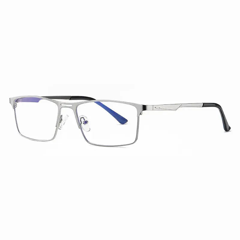 Men's Square Full Rim Alloy Prescription Glasses 59099 — view 7 | Rx Spectacle