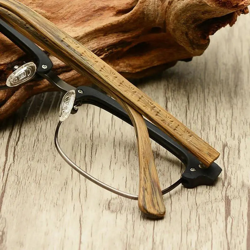 Men's Square Full Rim Titanium Prescription Glasses Ta12321 — view 4 | Rx Spectacle