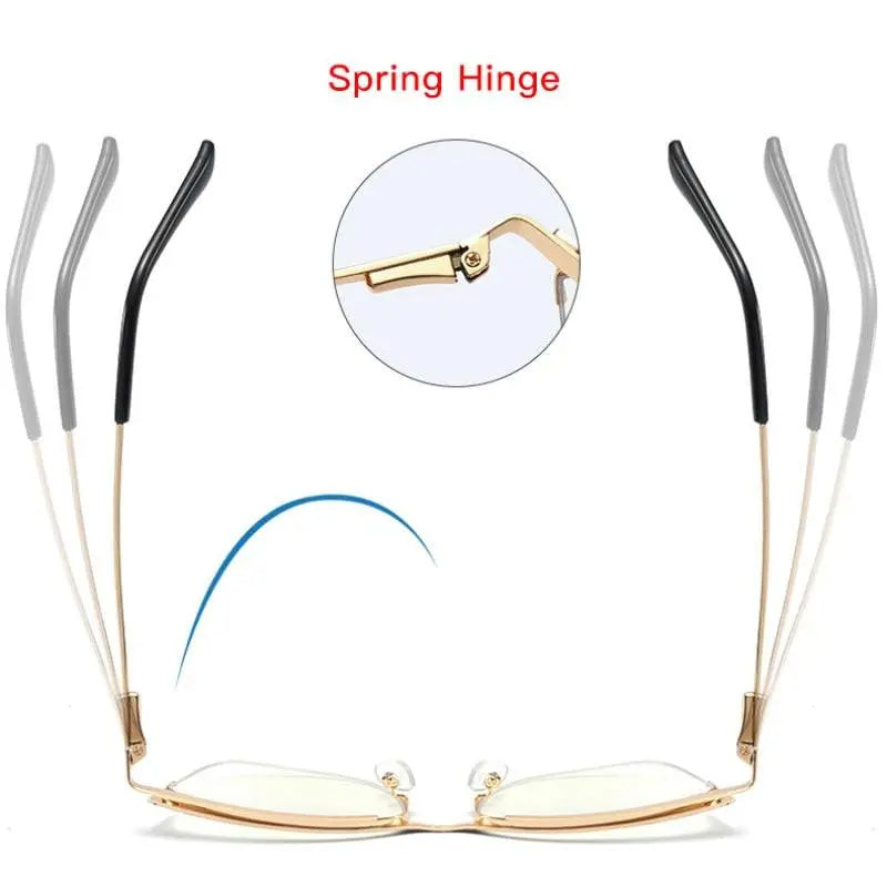 Women's Cat Eye Full Rim TR90 Prescription Glasses 95661 — view 6 | Rx Spectacle