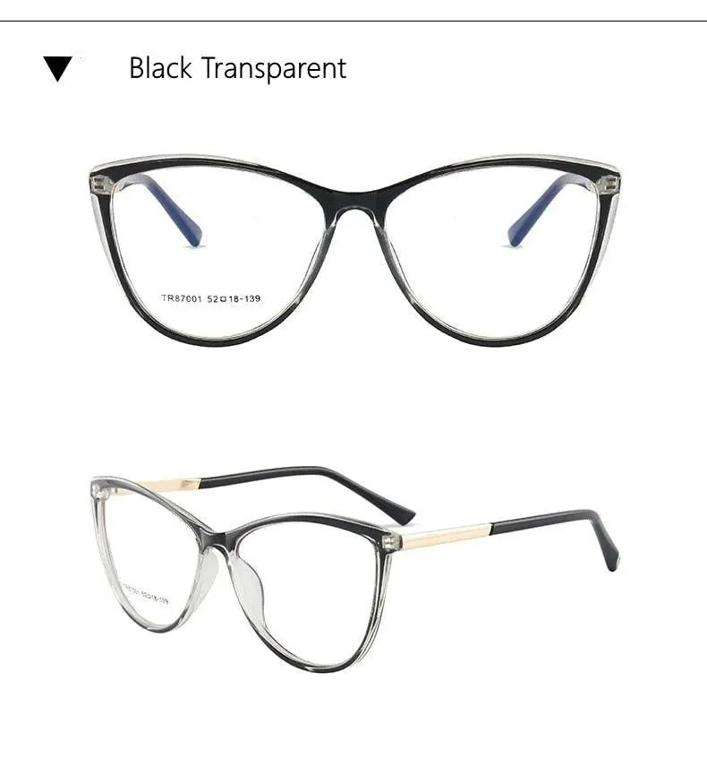 Women's Cat Eye Full Rim TR90 Prescription Glasses TR7001 — view 17 | Rx Spectacle