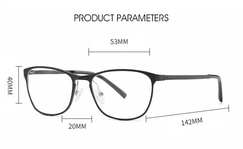 Unisex Square Full Rim Alloy Prescription Glasses 6290 — view 11 | Rx Spectacle