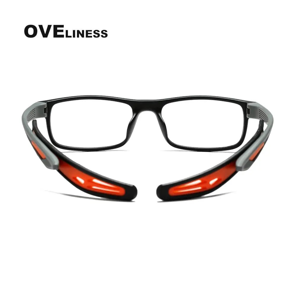 Unisex Square Full Rim Titanium Sports Glasses Olad55p — view 10 | Rx Spectacle