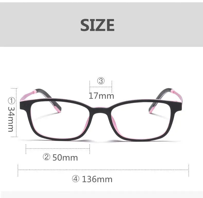 Women's Square Full Rim Titanium Prescription Glasses V1001 — view 11 | Rx Spectacle