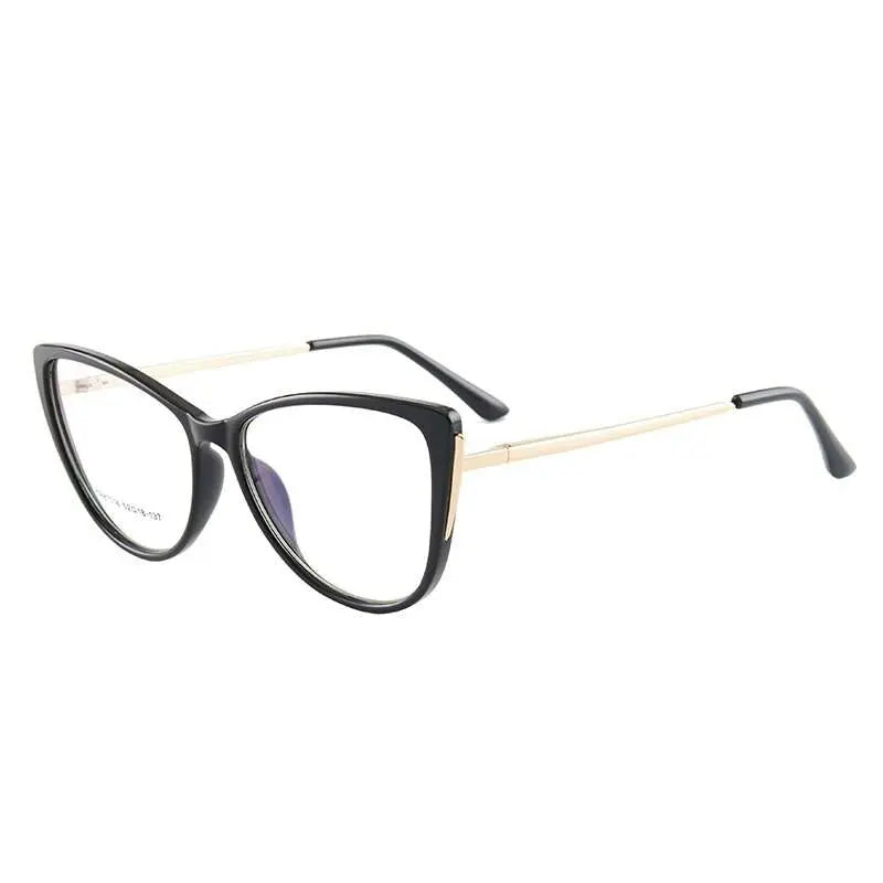 Women's Cat Eye Full Rim TR90 Prescription Glasses 7016 — view 9 | Rx Spectacle