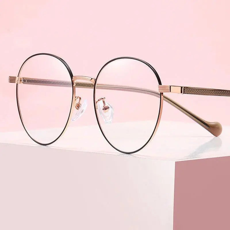 Unisex Round Full Rim Acetate Prescription Glasses 1903 — view 9 | Rx Spectacle