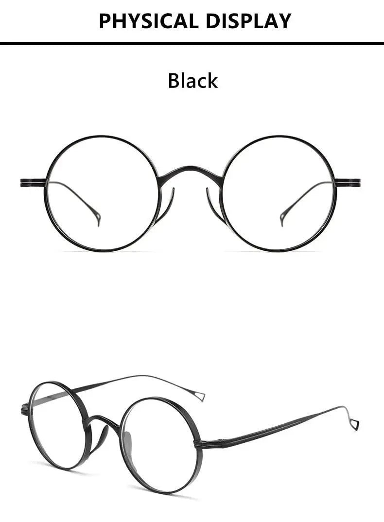 Unisex Full Rim Titanium Prescription Glasses 9818CK — view 11 | Rx Spectacle