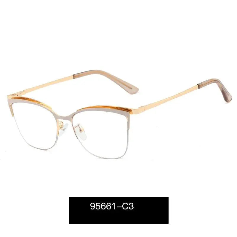 Women's Cat Eye Full Rim TR90 Prescription Glasses 95661 — view 4 | Rx Spectacle