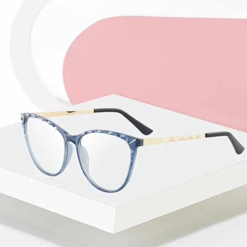 Women's Cat Eye Full Rim TR90 Prescription Glasses 7010 — view 1 | Rx Spectacle