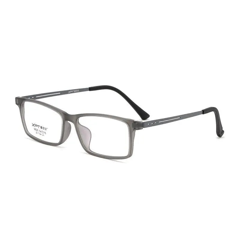 Unisex Rectangular Full Rim Titanium Prescription Glasses 9826 — view 10 | Rx Spectacle