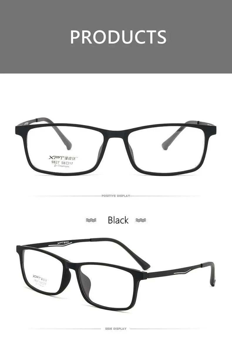 Men's Full Rim Titanium Prescription Glasses 9827 — view 13 | Rx Spectacle
