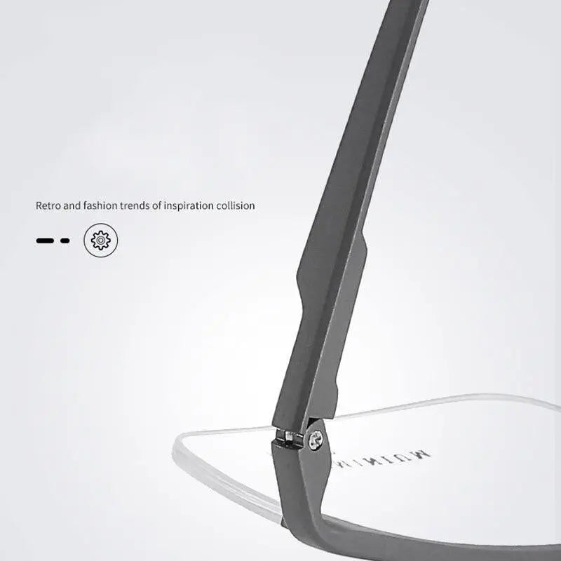 Unisex Semi-Rimless Alloy Prescription Glasses 6331 — view 5 | Rx Spectacle