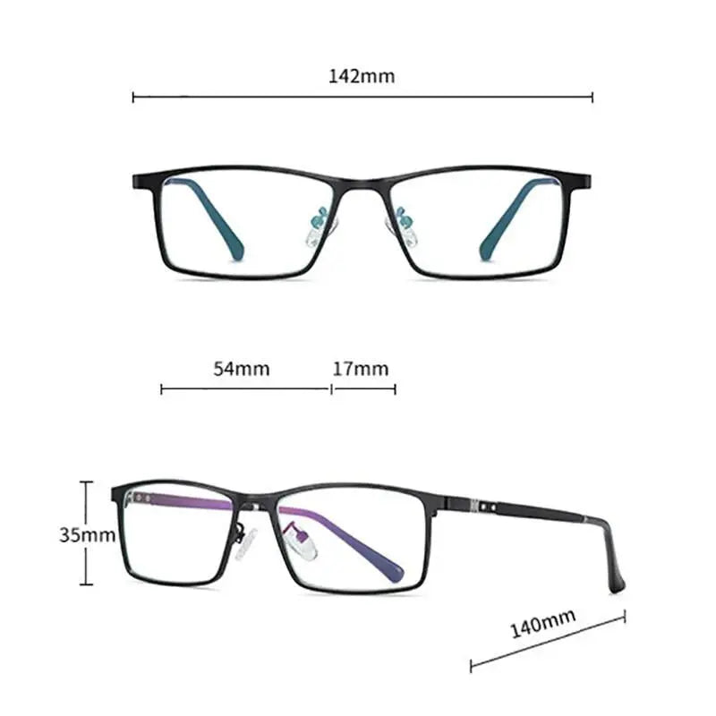 Men's Full Rim Alloy Prescription Glasses 2316 — view 3 | Rx Spectacle