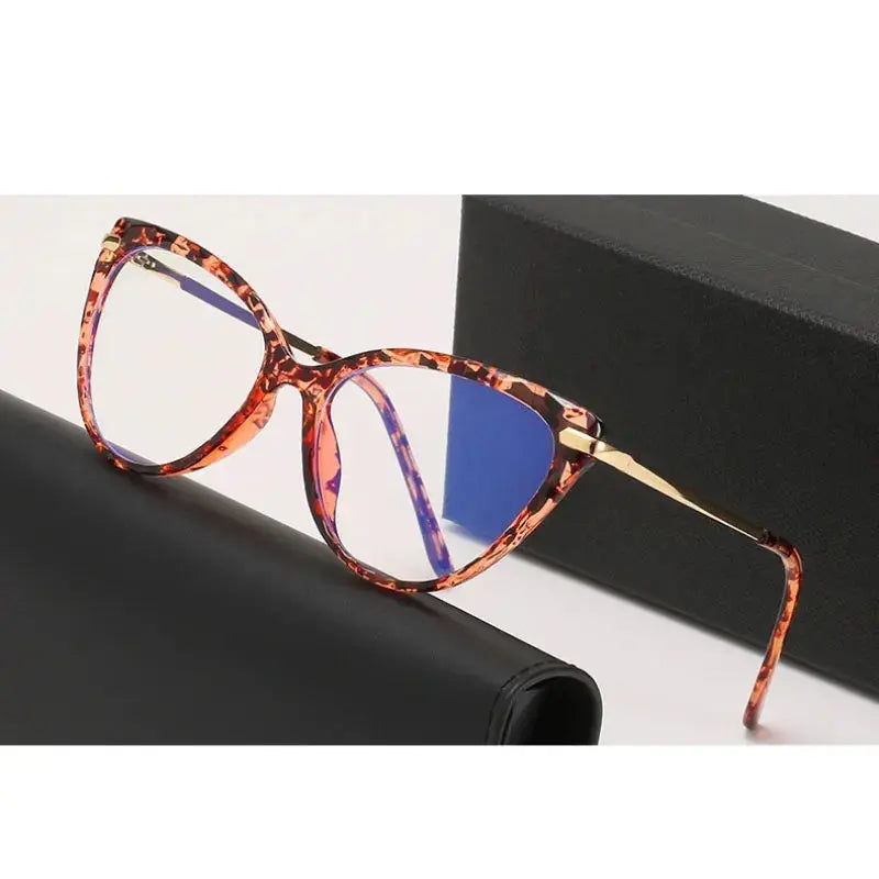 Women's Cat Eye Full Rim TR90 Prescription Glasses 79013 — view 5 | Rx Spectacle