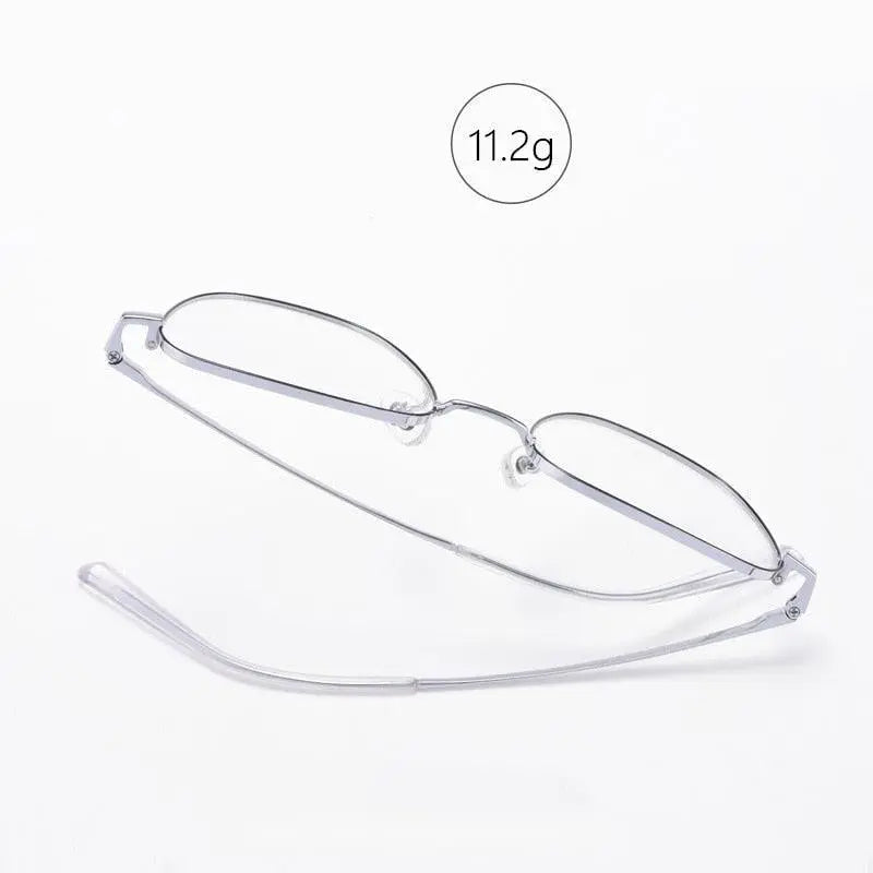 Unisex Polygon Full Rim Titanium Prescription Glasses 9026JY — view 5 | Rx Spectacle