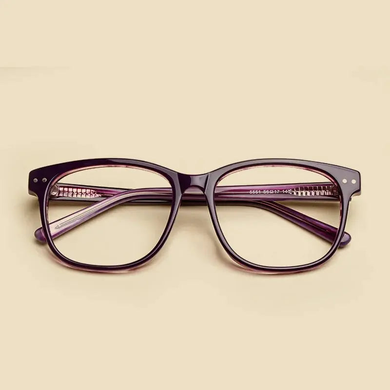 Unisex Square Full Rim Titanium Prescription Glasses 55514 — view 5 | Rx Spectacle