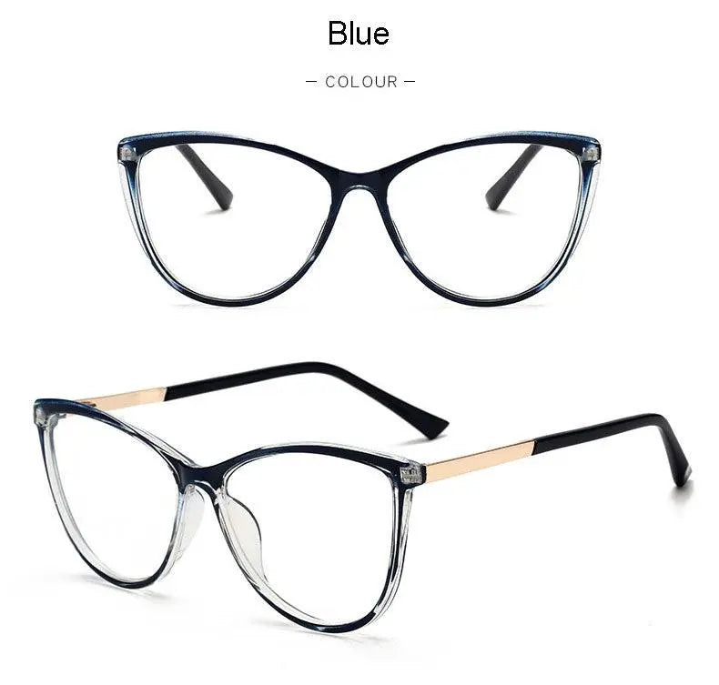 Unisex Cat Eye Full Rim Alloy Prescription Glasses 32002 — view 19 | Rx Spectacle