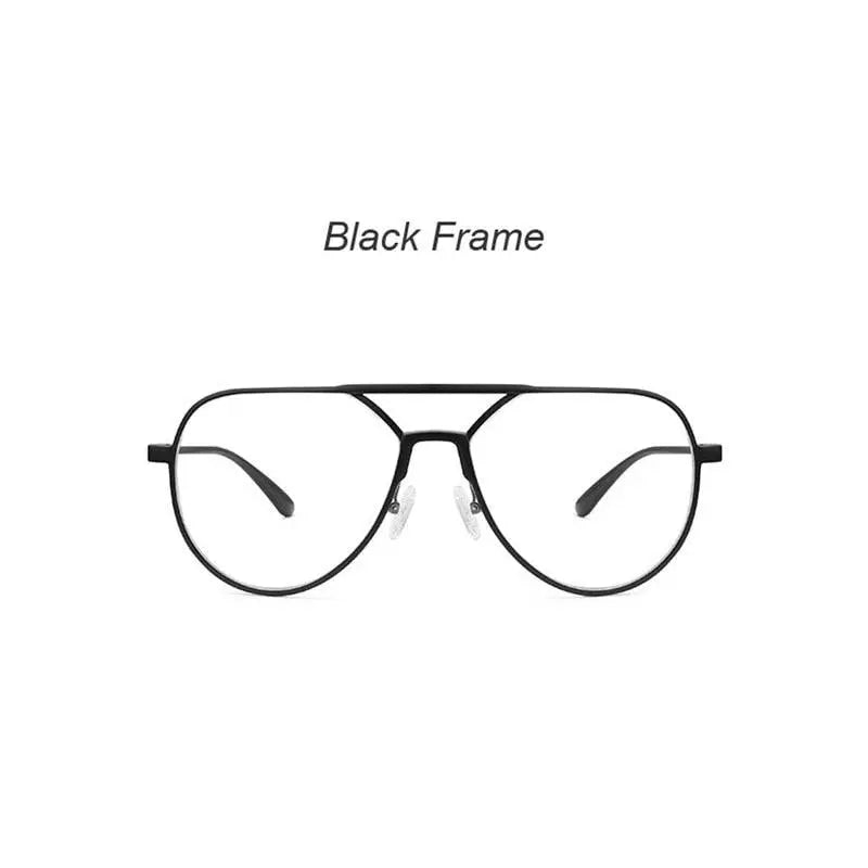 Unisex Square Full Rim Alloy Prescription Glasses 8685 — view 4 | Rx Spectacle
