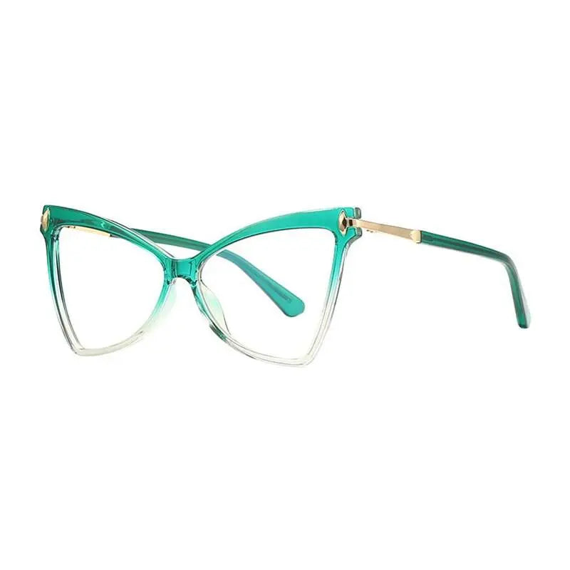 Women's Cat Eye Full Rim TR90 Prescription Glasses 2077 — view 10 | Rx Spectacle