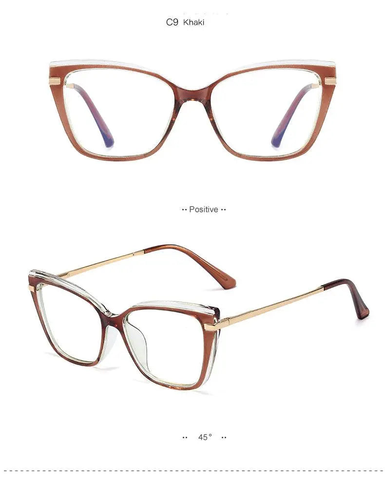 Women's Square Full Rim TR90 Prescription Glasses 95763 — view 14 | Rx Spectacle