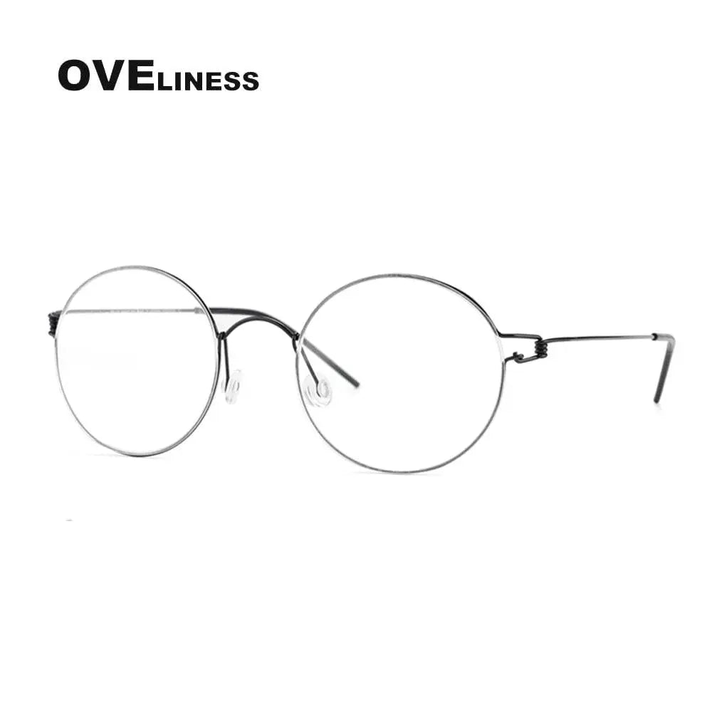 Unisex Full Rim Screwless Prescription Glasses Ols02 — view 3 | Rx Spectacle